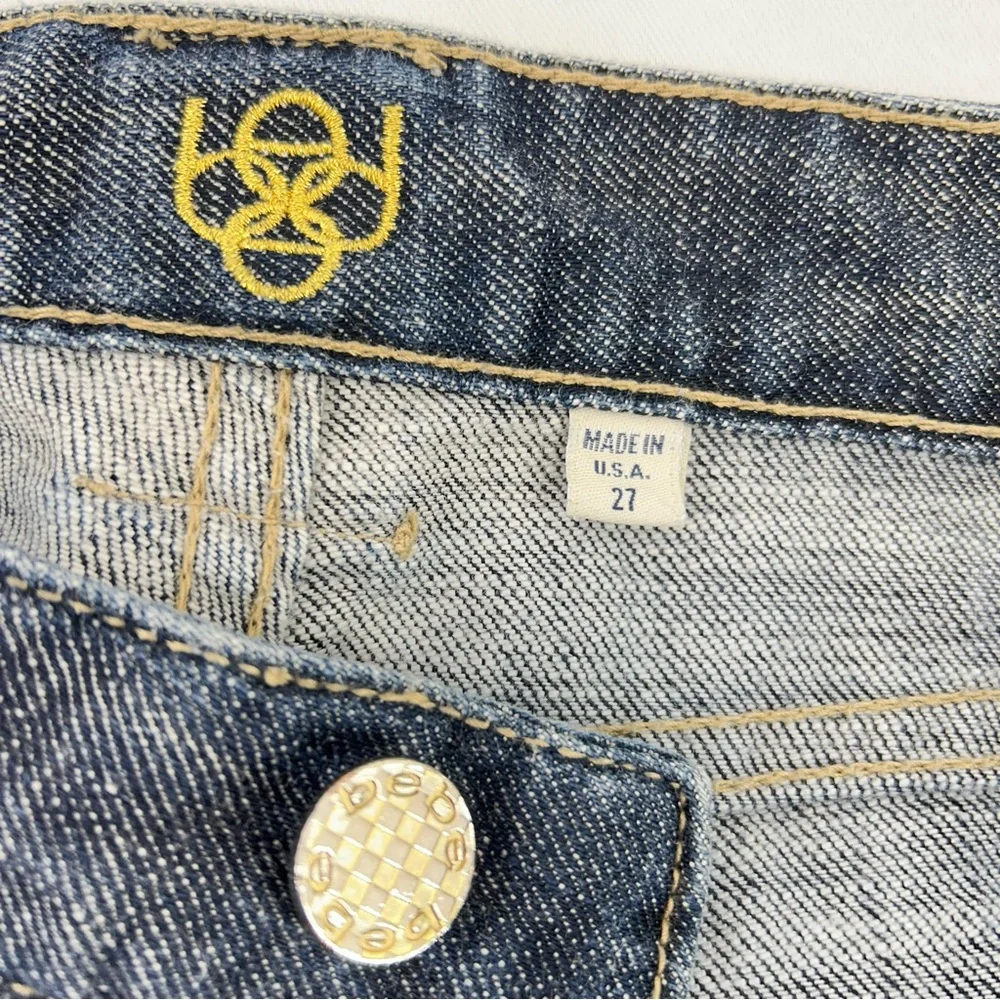 Bebe Vintage Low Rise Blue Jeans Size 27 - Picture 5 of 8